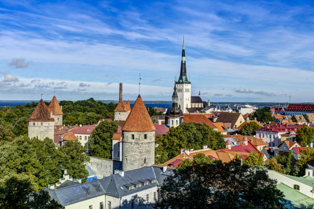 Tallinn Old Town from Toompea Hill
