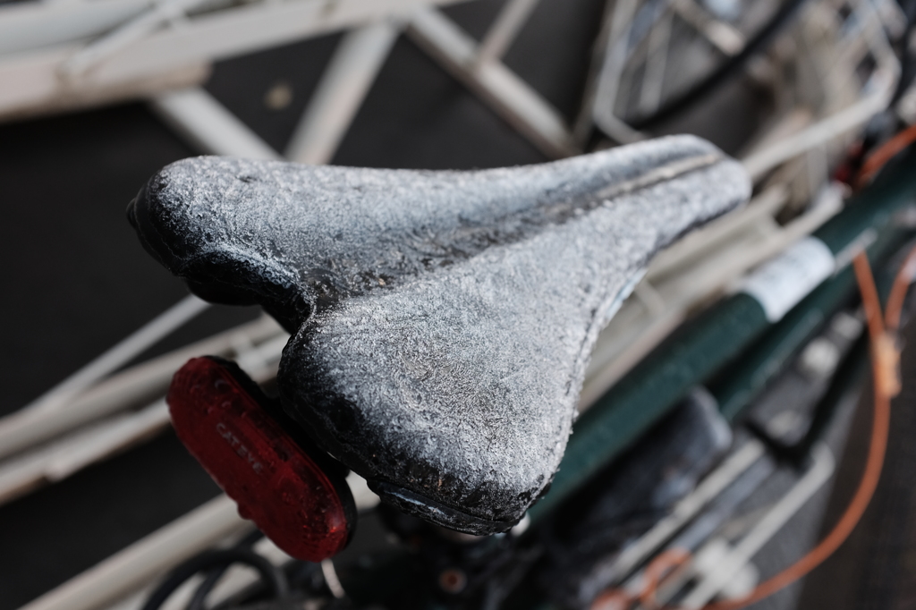 凍結自転車