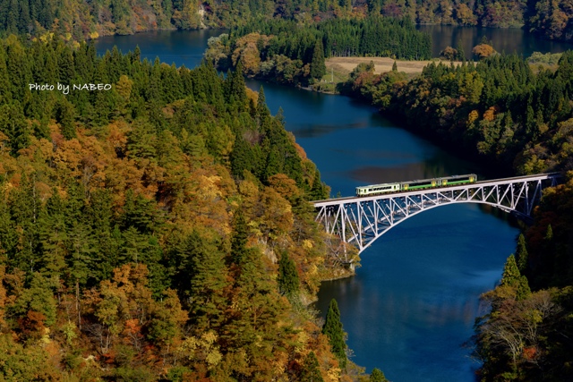 第一只見川橋梁③ by ナベオ （ID：11412366） 写真共有サイトPHOTOHITO